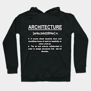 Architecture Funny Noun Definition Hoodie